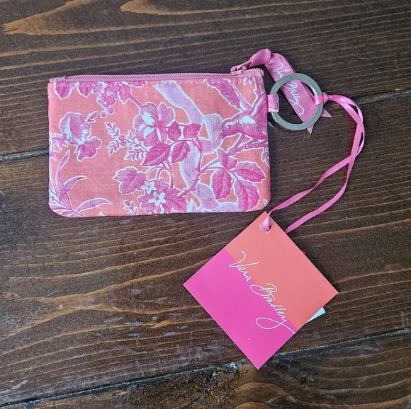 Vera Bradley Zip ID Case Hope Toile Key Holder - Picture 4 of 4